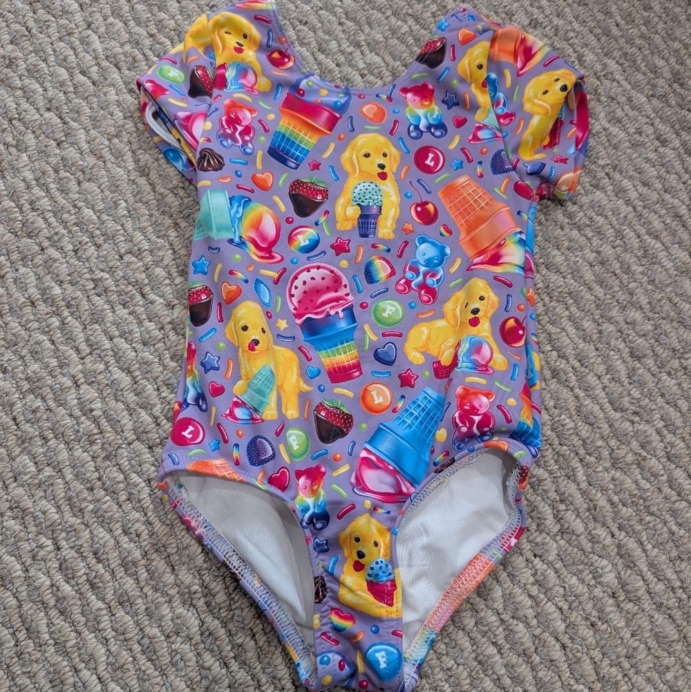 Posh Peanut Lisa Frank® Casey & Caymus Criss-Cross Leotard size 3T